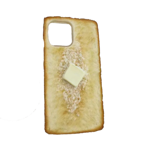 3D Buttered Toast Soft Protective Case