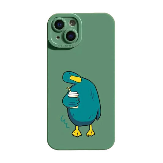 Funny Questioning Duck Shock-Proof Protective iPhone Case